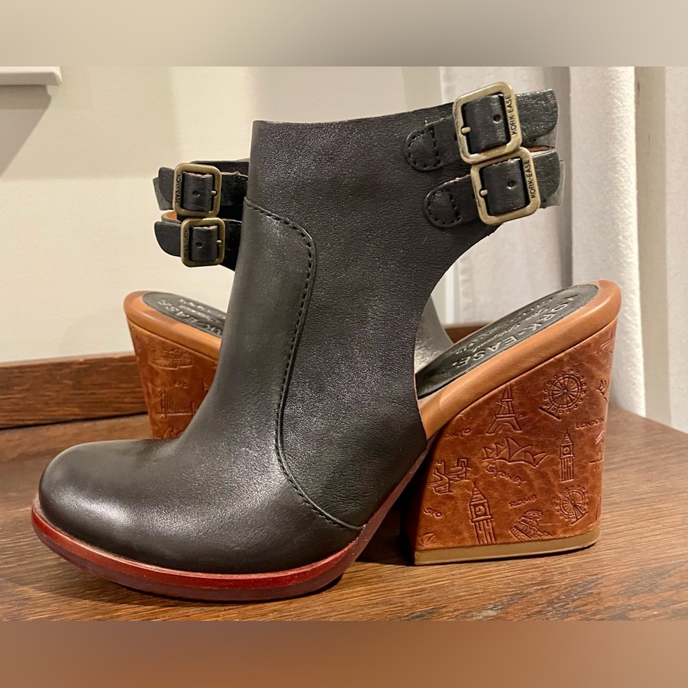 Kork-Ease Black Wedge Shoe